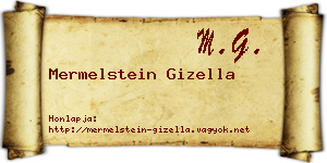 Mermelstein Gizella névjegykártya